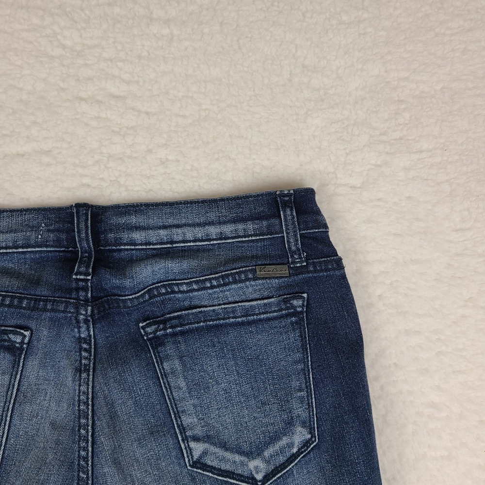 KanCan Jeans Womens 9/28 Blue Skinny Distress Mid Rise Dark Wash Denim KC81178D - Picture 9 of 13